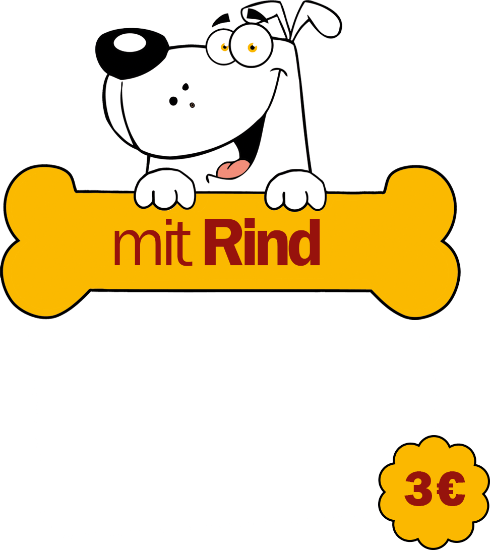 Comic-Hund präsentiert Rinti Kennerfleisch