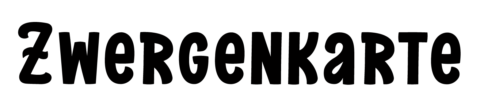 Schriftzug „ZWERGENKARTE“