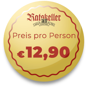 Ratskeller Leipzig – Preis pro Person 12,90 €