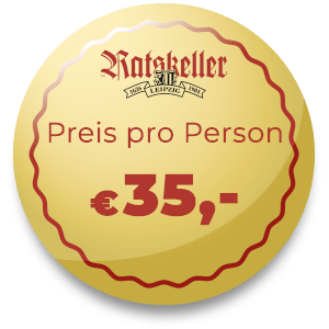 Ratskeller Leipzig – Preis pro Person 35 €