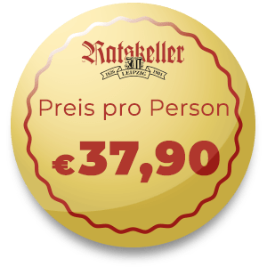 Ratskeller Leipzig – Preis pro Person 37,90 €