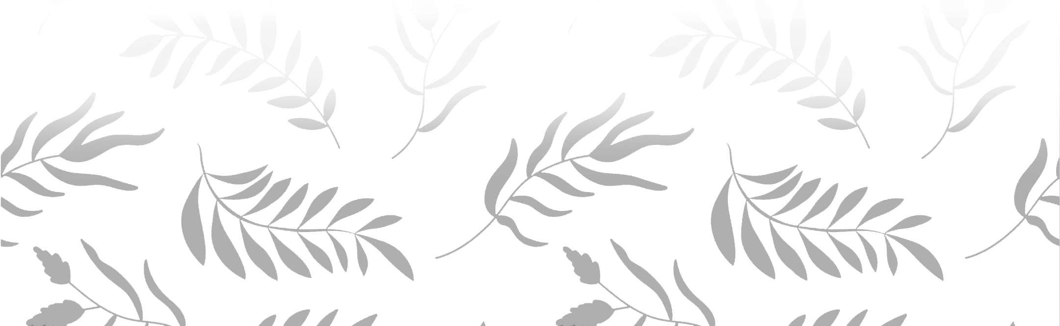 Graue, halbtransparente Blätterranken als Muster