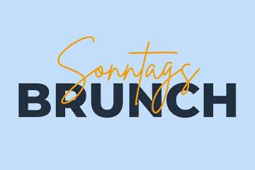 Grafik mit dem Schriftzug „Sonntagsbrunch