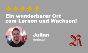 Mitarbeiterbewertung mit fünf Sternen