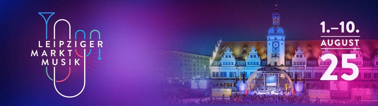 Banner der Leipziger Marktmusik 2025