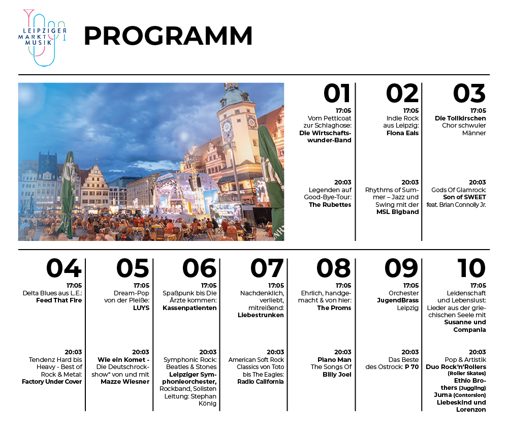 Programm Leipziger Marktmusik